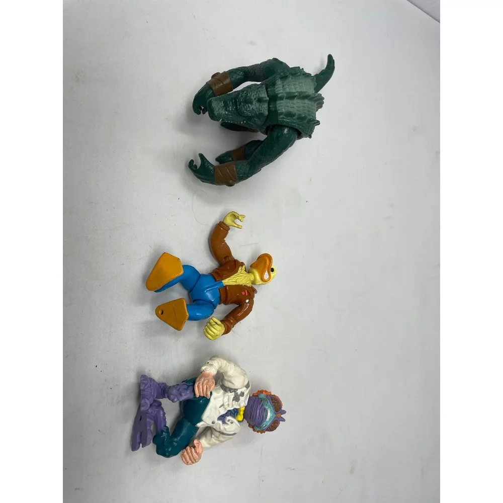 Vintage TMNT Villains Lot – Leatherhead, Ace Duck,‎ Mutagen Man – 1989-90